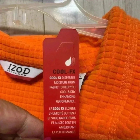 IZOD PerformX Orange Pullover Sweater Size Large NWT - Picture 9 of 10